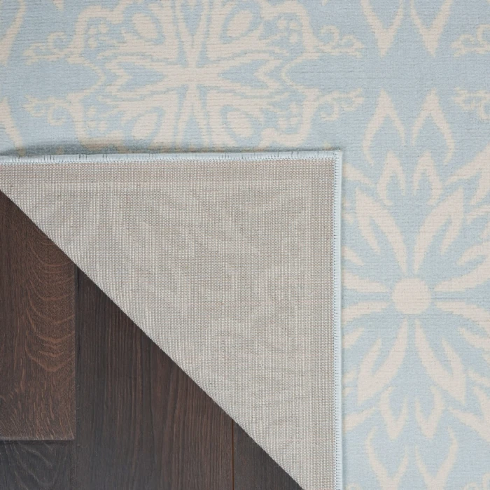 Nourison Jubilant Area Rug JUB06-Ivory/Light Blue
