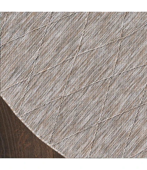 Nourison Washable Solutions Grey/Mocha WSL01 8 ft. X Round Rug