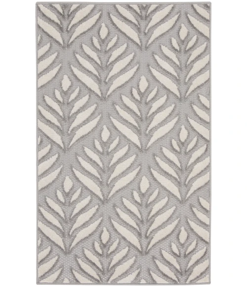 Nourison Aloha Grey ALH35 2 ft. 8 in. X 4 ft. Rectangle Rug