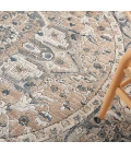 Nourison Quarry Beige Grey QUA05 8 ft. X Round Rug