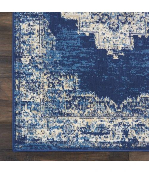 Nourison Grafix Area Rug GRF14-Navy Blue