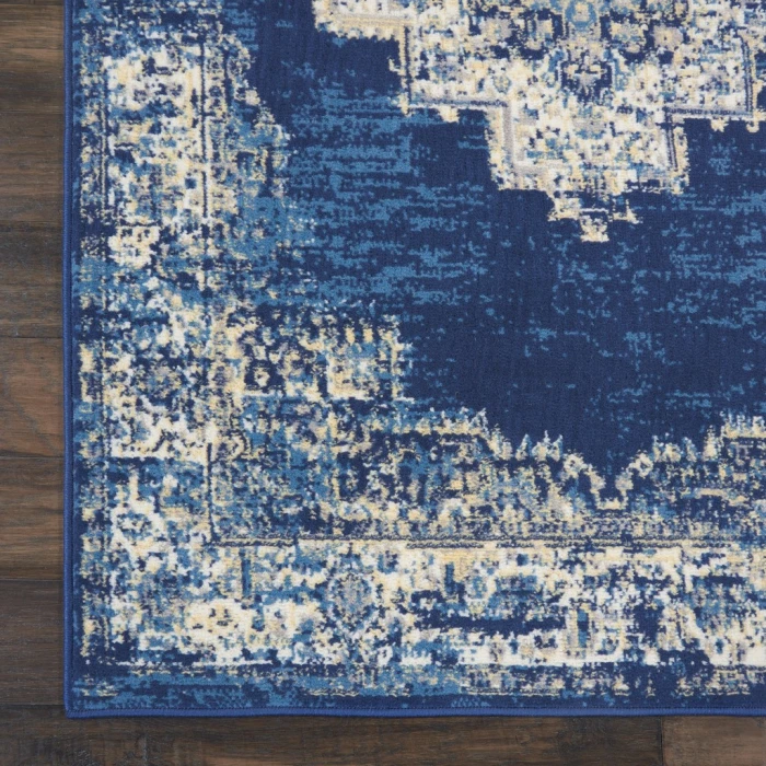 Nourison Grafix Area Rug GRF14-Navy Blue