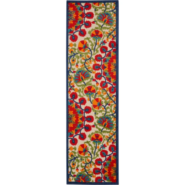 Nourison Aloha Runner Area Rug ALH20-Red/Multi