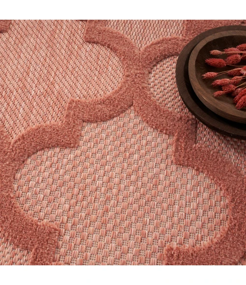 Nourison Easy Care Area Rug NES01 Coral/Orange