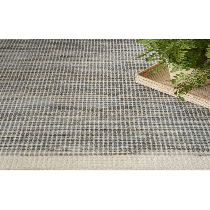 Nourison Serenity Home Grey Ivory SRH07 2 ft. 2 in. X 7 ft. 6 in. Rectangle Rug