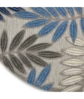 Nourison Aloha Round Area Rug ALH18-Grey/Blue