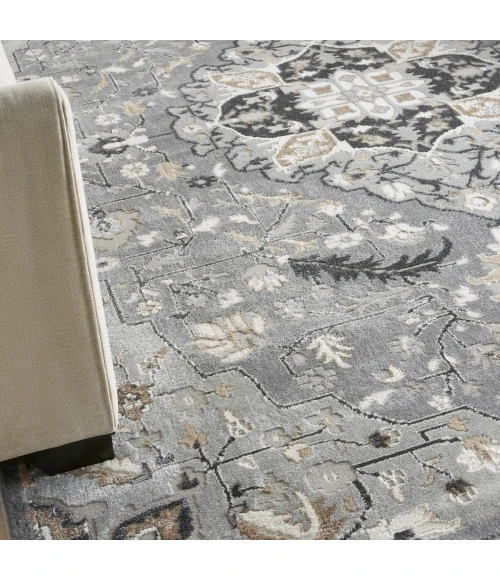 Nourison Elation Area Rug ETN09 Grey 9' x 12'