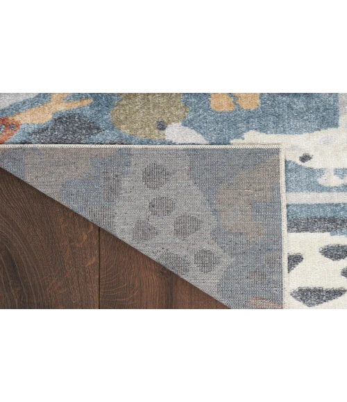 Nourison Astra Machine Washable Multicolor ASW01 2 ft. 2 in. X 8 ft. Rectangle Rug
