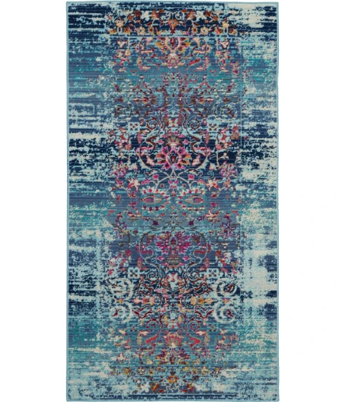 Nourison Vintage Kashan Area Rug VKA02-Blue