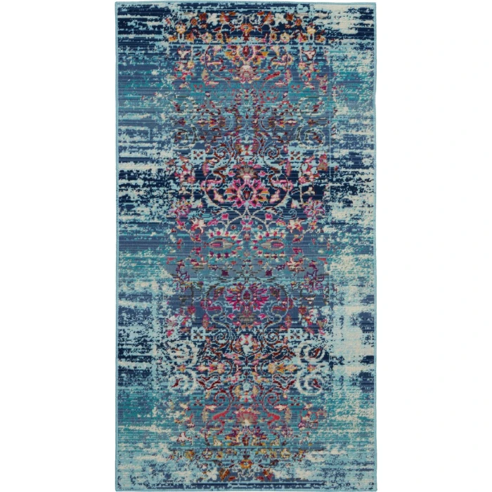 Nourison Vintage Kashan Area Rug VKA02-Blue