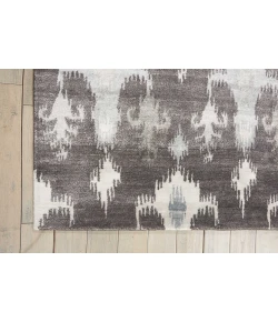 Nourison Home Silk Shadows Grey SHA09 7ft.9in. x 9ft.9in. Rect. Rug