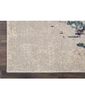 Nourison Celestial Area Rug CES02-Ivory/Teal Blue