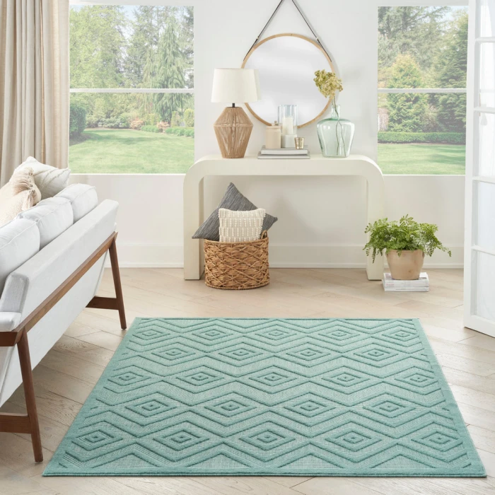 Nourison Versatile Area Rug NRV01 Aqua/Teal