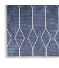 Nicole Curtis Machine Washable Series 1 Area Rug SR107 Navy