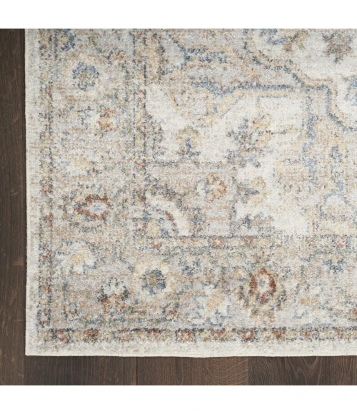 Nourison Astra Machine Washable Grey Multicolor ASW12 10ft. x 14ft. Rect. Rug