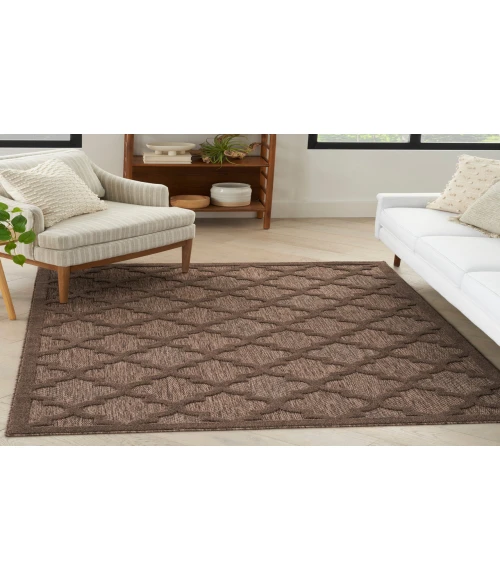 Nourison Easy Care Brown NES01 6 ft. X 9 ft. Rectangle Rug