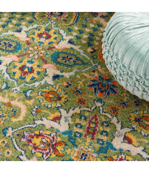 Nourison Allur Area Rug ALR03 Sage Ivory