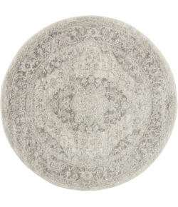 Nourison Home Tranquil TRA05 Ivory/Grey 4 ft. Round Area Rug