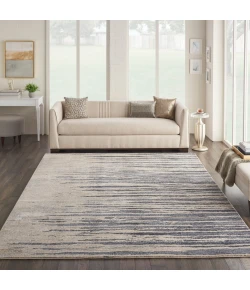 Nourison Home Moroccan Celebration KI387 Blue Beige 9 ft. 3 in. X 12 ft. 9 in. Area Rug