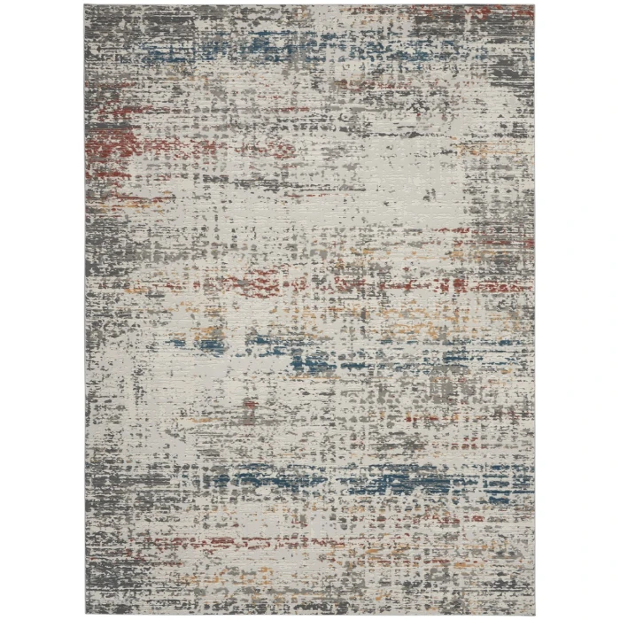 Nourison Rustic Textures Area Rug RUS14-Light Grey Multi