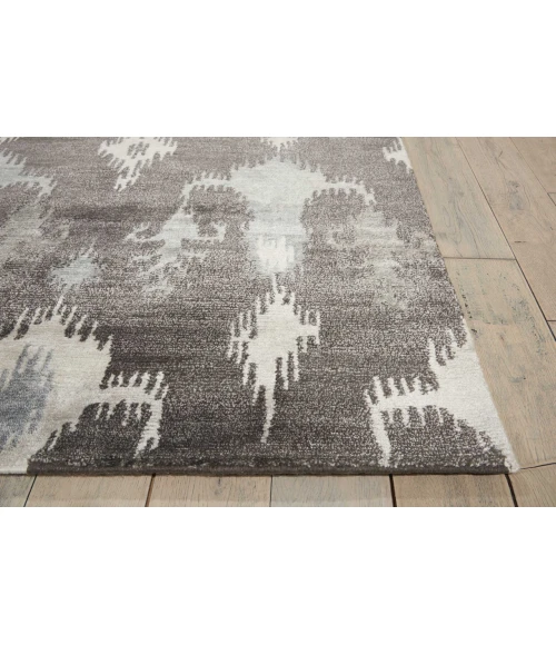 Nourison Home Silk Shadows Grey SHA09 7ft.9in. x 9ft.9in. Rect. Rug