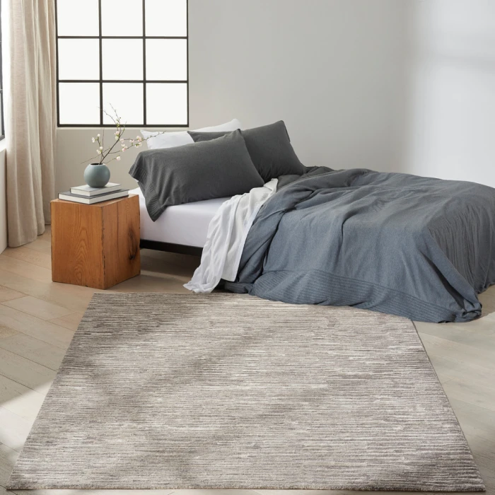 Calvin Klein Linear Area Rug LNR01 Grey