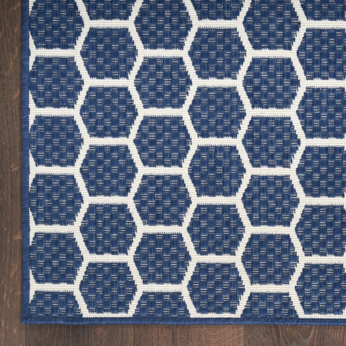 Nourison Twist Reversible Navy TWS01 6 ft. X 9 ft. Rect. Rug