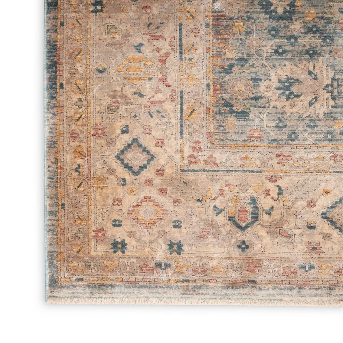 Nourison Luxurious Ivory Blue LRS03 2 ft. X 3 ft. Rect. Rug