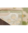 Nourison Aloha Ivory Green ALH17 5 ft. 3 in. X 7 ft. 5 in. Rectangle Rug