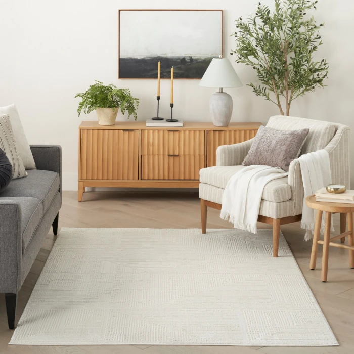 Nourison Sustainable Trends Ivory SUT07 6 ft. X 9 ft. Rect. Rug