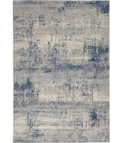 Nourison Home Rustic Textures RUS10 Ivory Blue 5 ft. 3 in. X 7 ft. 3 in. Area Rug