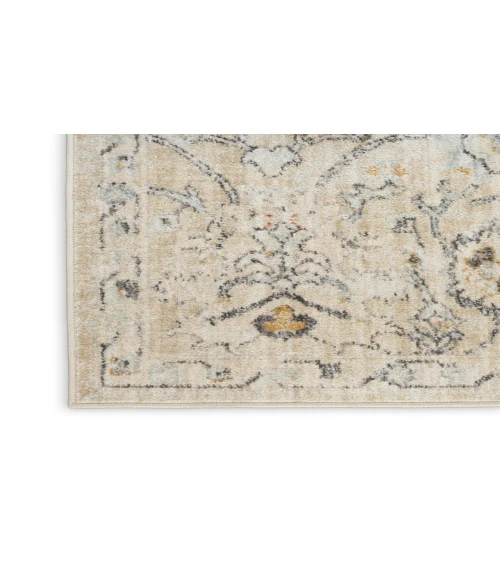 Nourison Oushak Home Cream OUS01 2 ft. 3 in. X 7 ft. 6 in. Rectangle Rug