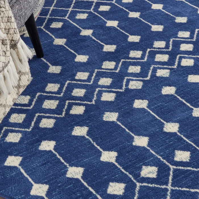 Nourison Grafix Round Area Rug GRF37-Navy