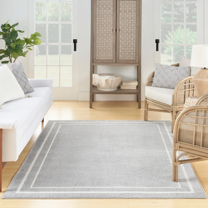 Nourison Nourison Essentials Area Rug NRE02 Grey/Ivory