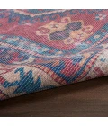 Nicole Curtis Machine Washable Series 1 Area Rug SR105 Red/Navy 2' x 4'
