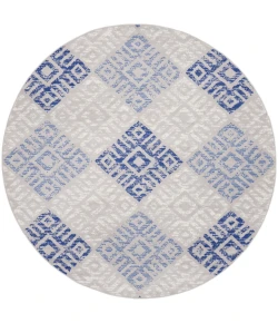 Nourison Home Whimsicle WHS18 Grey Blue 8 ft. Round Area Rug