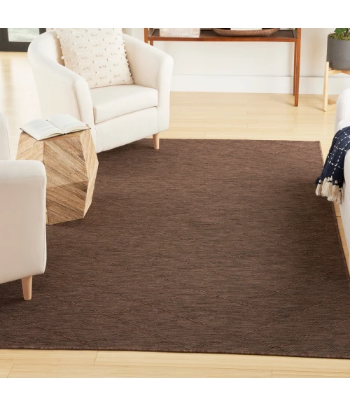 Nourison Washable Solutions Mocha WSL01 6 ft. X 9 ft. Rect. Rug