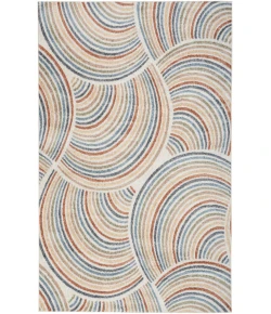 Nourison Home Astra Machine Washable ASW08 Ivory Multicolor 6 ft. X 9 ft. Area Rug