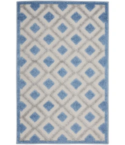 Nourison Home Aloha ALH26 Blue Grey 2 ft. 8 in. X 4 ft. Area Rug