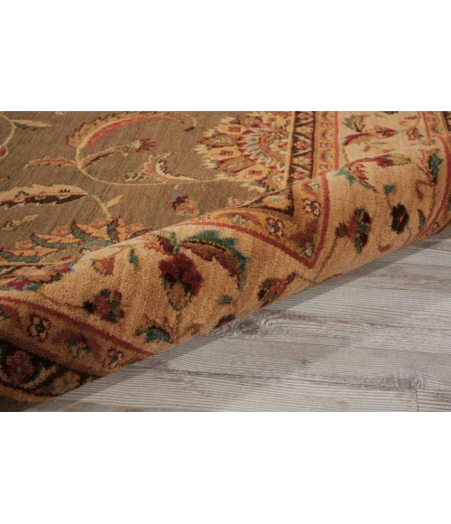 Nourison Living Treasures Round Area Rug LI04-Green