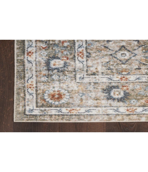 Nourison Astra Machine Washable Gold Grey ASW16 7 ft. 10 in. X 10 ft. Rectangle Rug