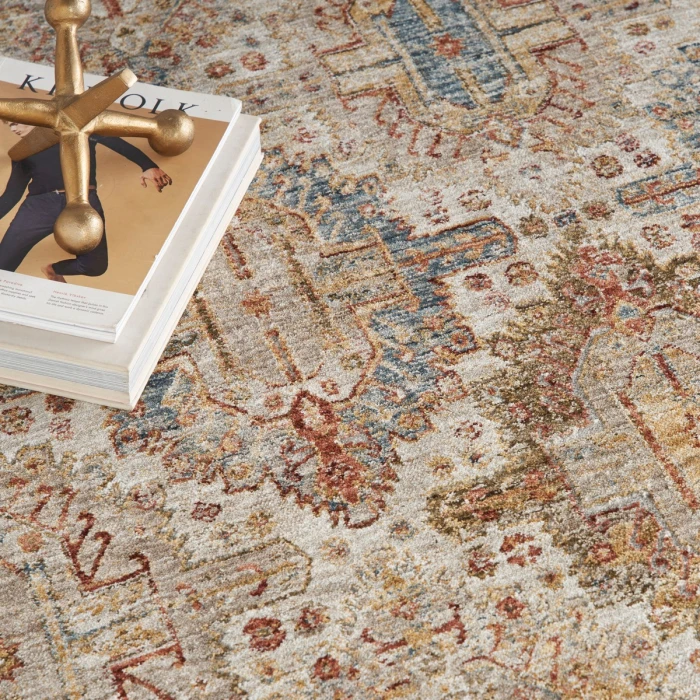 Nourison Sahar Ivory Multicolor SHR01 4 ft. X 6 ft. Rect. Rug