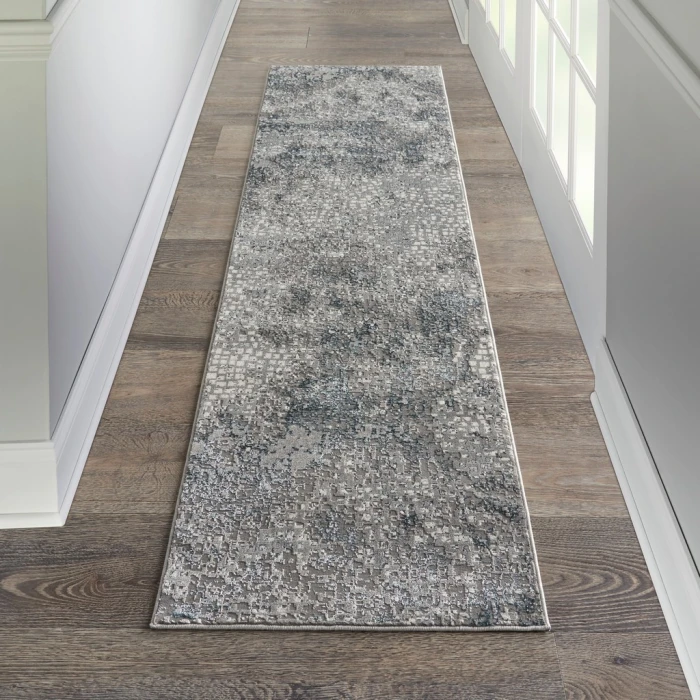 Michael Amini MA90 Uptown Runner Area Rug UPT02-Grey