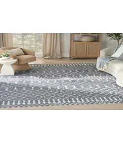 Nourison Home Astra Machine Washable ASW10 Denim 7 ft. 10 in. X 10 ft. Area Rug