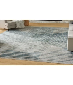 Nourison Home Astra Machine Washable ASW03 Blue 6 ft. 7 in. X 9 ft. Area Rug
