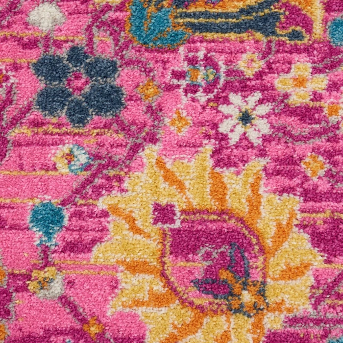 Nourison Passion Area Rug PSN01 Fuchsia 4' Round