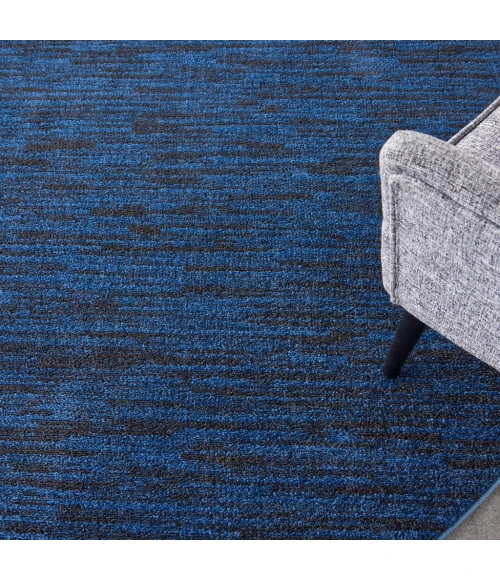 Nourison Essentials Midnight Blue Area Rug NRE01-Midnight Blue