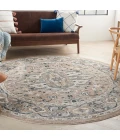 Nourison Quarry Beige Grey QUA05 8 ft. X Round Rug