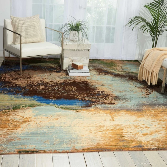 Nourison Rhapsody Ocean RH016 8ft. 6in. x 11ft. 6in. Rect. Rug