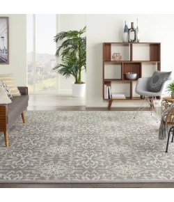 Nourison Home Jubilant JUB06 Ivory/Grey 8 ft. 6 in. X 12 ft. Area Rug
